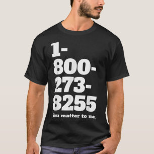 Camiseta Número de línea directa suicida