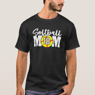 Camiseta Número de mamá de Softbol