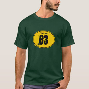 Camiseta Número de matrícula de la bici de la suciedad de