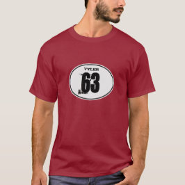 Camiseta Número de matrícula de la bici de la suciedad del