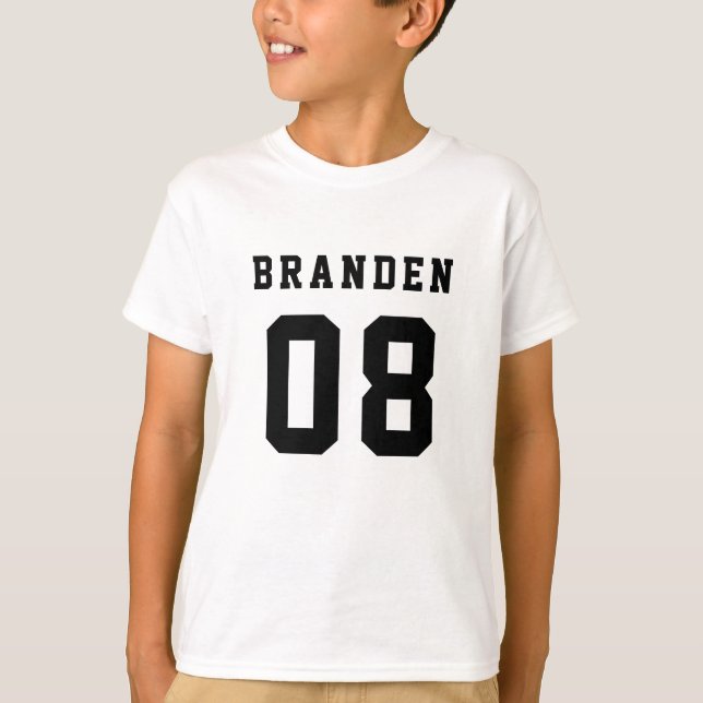 Camiseta Número de niños TShirt (Anverso)