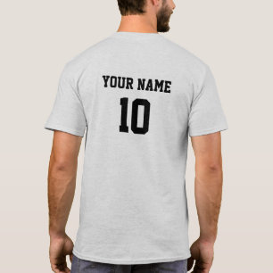 Camiseta Número de nombre personalizado hacia atrás