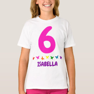 Camiseta Número de Personalizado y nombre mariposas arcoir