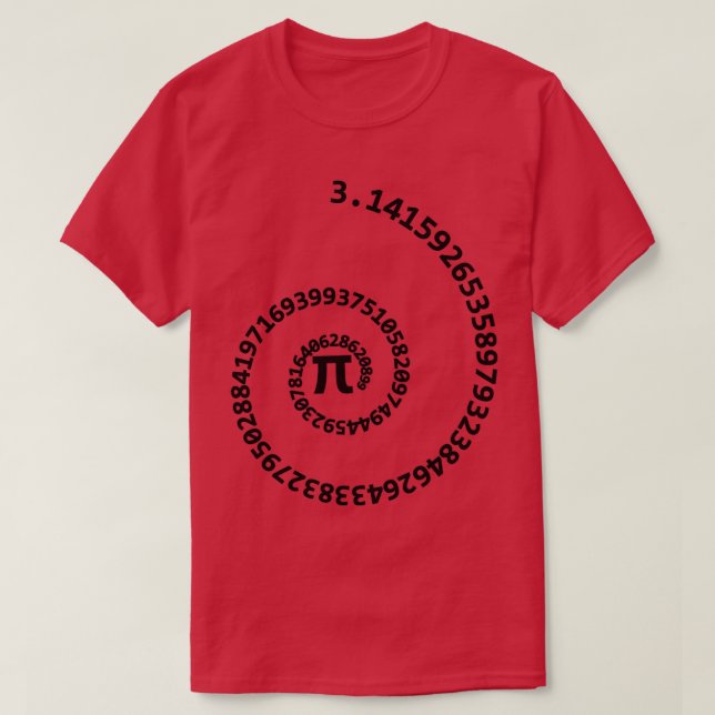 Camiseta Número de Pi 314 comillas matemáticas de efecto es (Diseño del anverso)
