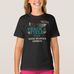 Camiseta Número de pista y de nombre del equipo de campo de