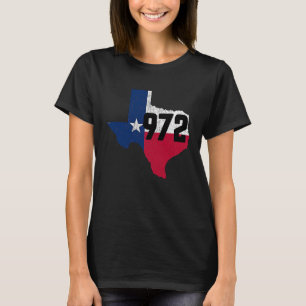 Camiseta Número de teléfono del código de área de Dallas 97