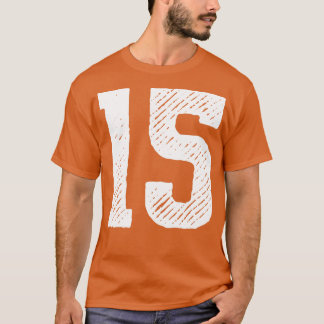 Camiseta Número de tos 15 1