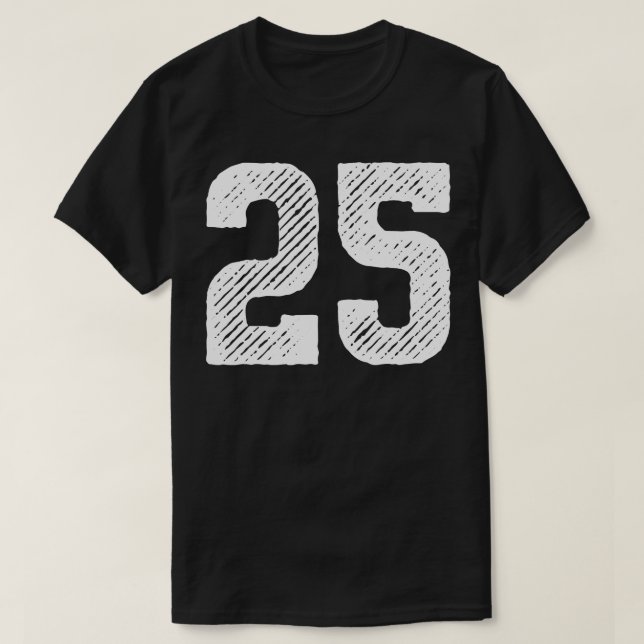 Camiseta Número de tos 25 1 (Diseño del anverso)