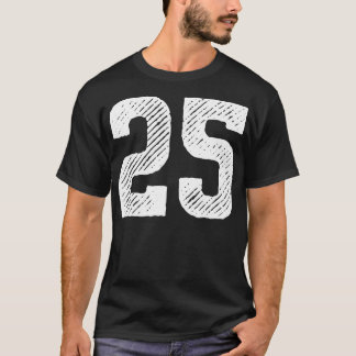 Camiseta Número de tos 25 1