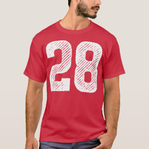 Camiseta Número de tos 27
