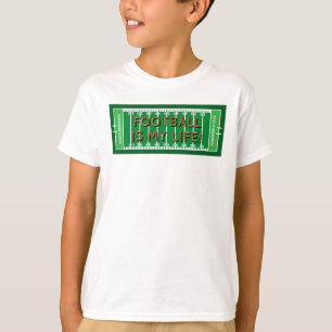 Camiseta Número del jugador del campo verde del fútbol del 
