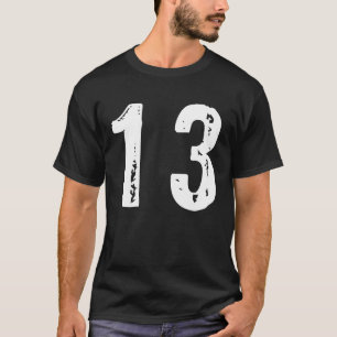 Camiseta Número deportivo 13