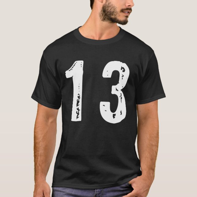 Camiseta Número deportivo 13 (Anverso)