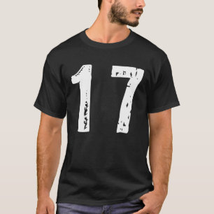Camiseta Número deportivo 17
