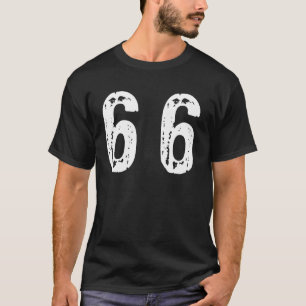 Camiseta Número deportivo 66