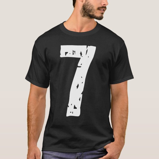 Camiseta Número deportivo 7 (Anverso)