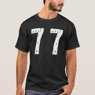 Camiseta Número deportivo 77
