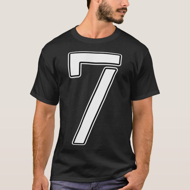 Camiseta Número deportivo 7 Disfraces Cumpleaños Varsity De (Anverso)