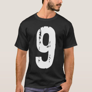 Camiseta Número deportivo 9