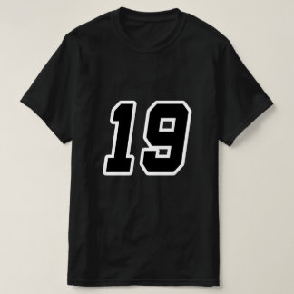 Camiseta Número Diecinueve 19