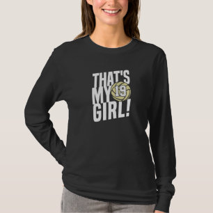 Camiseta Número Diecinueve Esa Es Mi Chica 19 Mamá De Volei