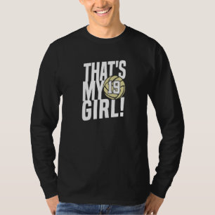 Camiseta Número Diecinueve Esa Es Mi Chica 19 Mamá De Volei