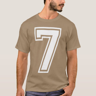 Camiseta Número Divertido 7 67 Disfraz de Meme Combinación