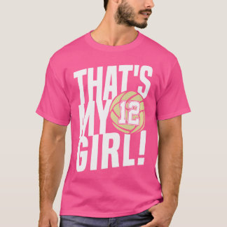 Camiseta Número Doce, Es Mi Chica 12, Mamá De Voleibol