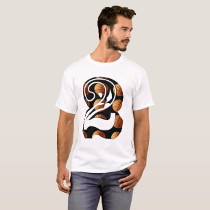 Camiseta Número dos de baloncesto, logotipo