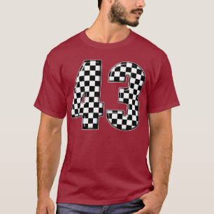 Camiseta número el competir con auto 43