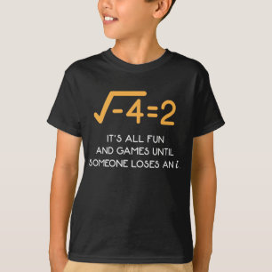 Camiseta Número imaginario Matemático gracioso nerd matem