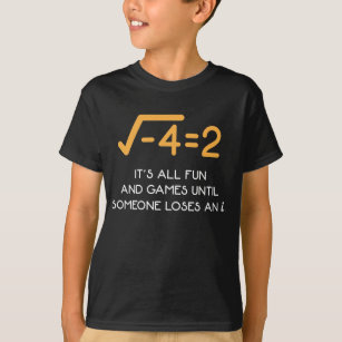 Camiseta Número imaginario Matemático gracioso nerd matemát