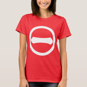 Camiseta Número kanji uno en círculo