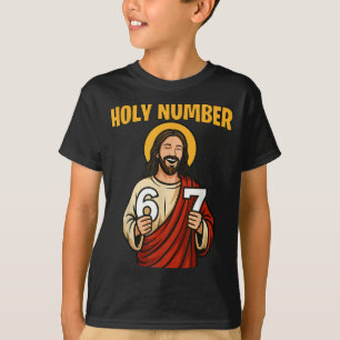 Camiseta Número Santo 67 Cristiano 6 7 Meme Hombres Mujeres