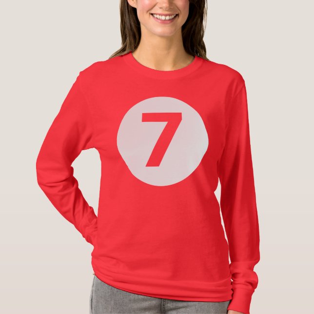 Camiseta Número siete (Anverso)
