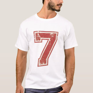 Camiseta número siete de la suerte