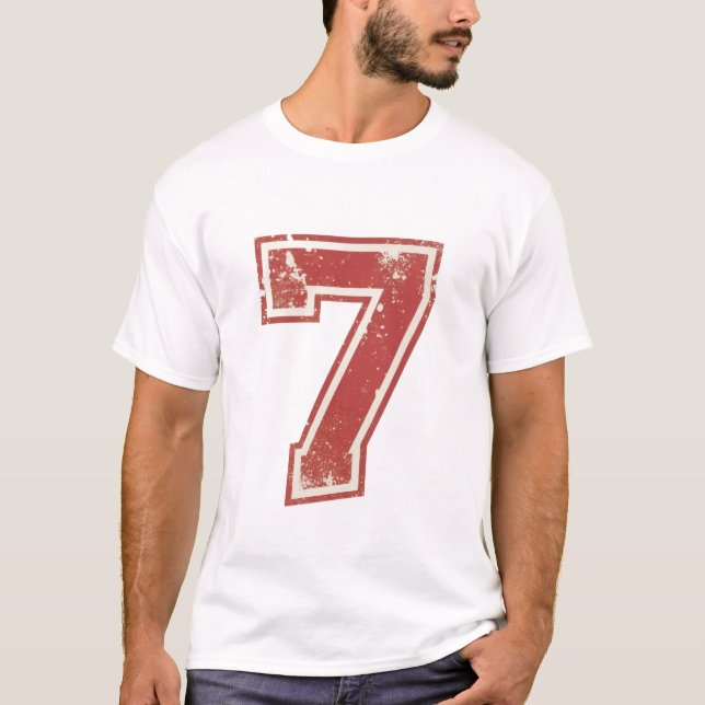 Camiseta número siete de la suerte (Anverso)
