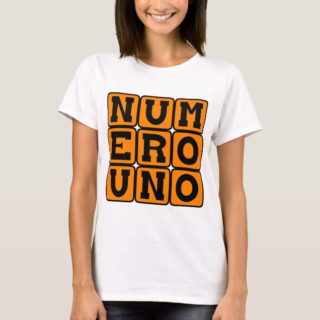 Camiseta Número Uno (Anverso)