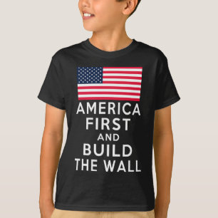 Camiseta Número Uno De Nuevo Y Construir Una Pared