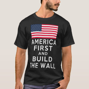 Camiseta Número Uno De Nuevo Y Construir Una Pared