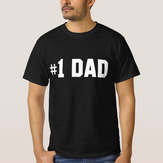 Camiseta Número uno de papá (Anverso)