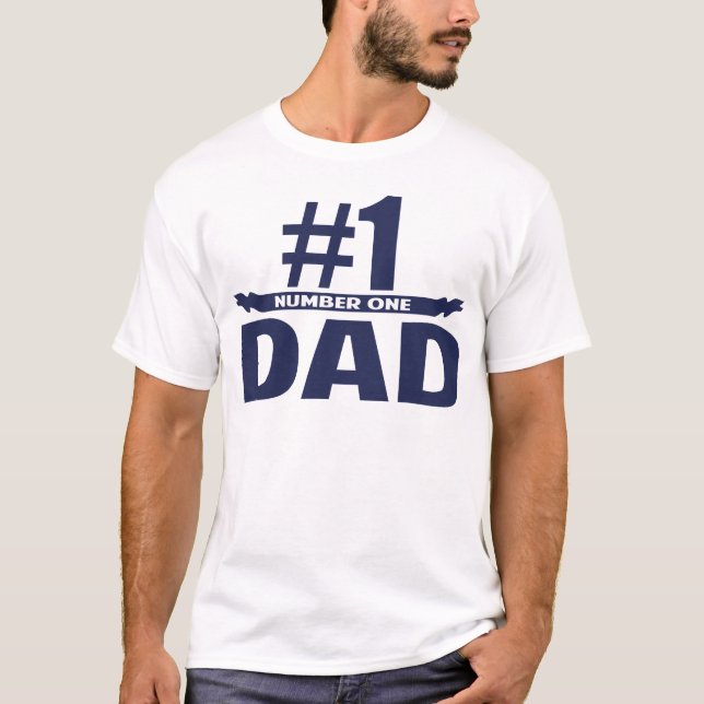Camiseta Número uno de papá (Anverso)