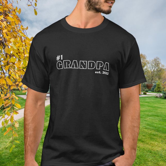 Camiseta Número Uno Esquema de Abuelo Est (Subido por el creador)