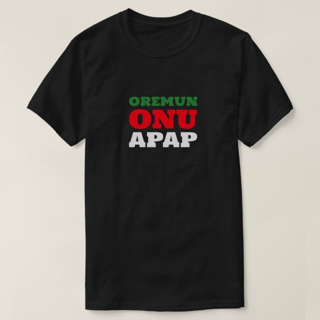 Camiseta Numero Uno Papa (Diseño del anverso)