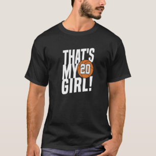 Camiseta Número Veinte Esa Es Mi Chica 20 Mamá De Baloncest