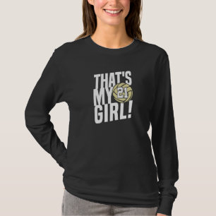 Camiseta Número Veintiuno Esa Es Mi Chica 21 Mamá De Voleib