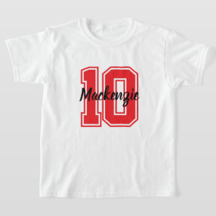Camiseta Número y nombre personalizados 