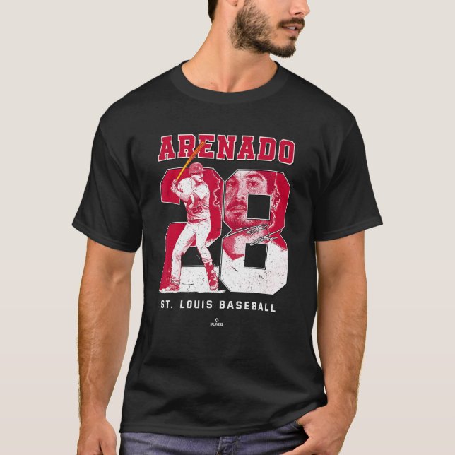 Camiseta Número y retrato Nolan Encadenado St Louis MLBPA 1 (Anverso)