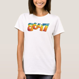CAMISETA NÚMEROS ANTI TRUMP DE COLORES DE RAINBOW 8647