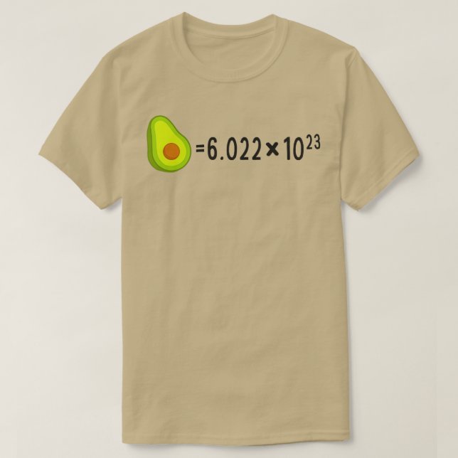 Camiseta Números de aguacate (Diseño del anverso)